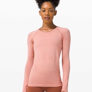 Lululemon Swiftly Tech Long Sleeve 2.0, Pink Pastel, Size 4